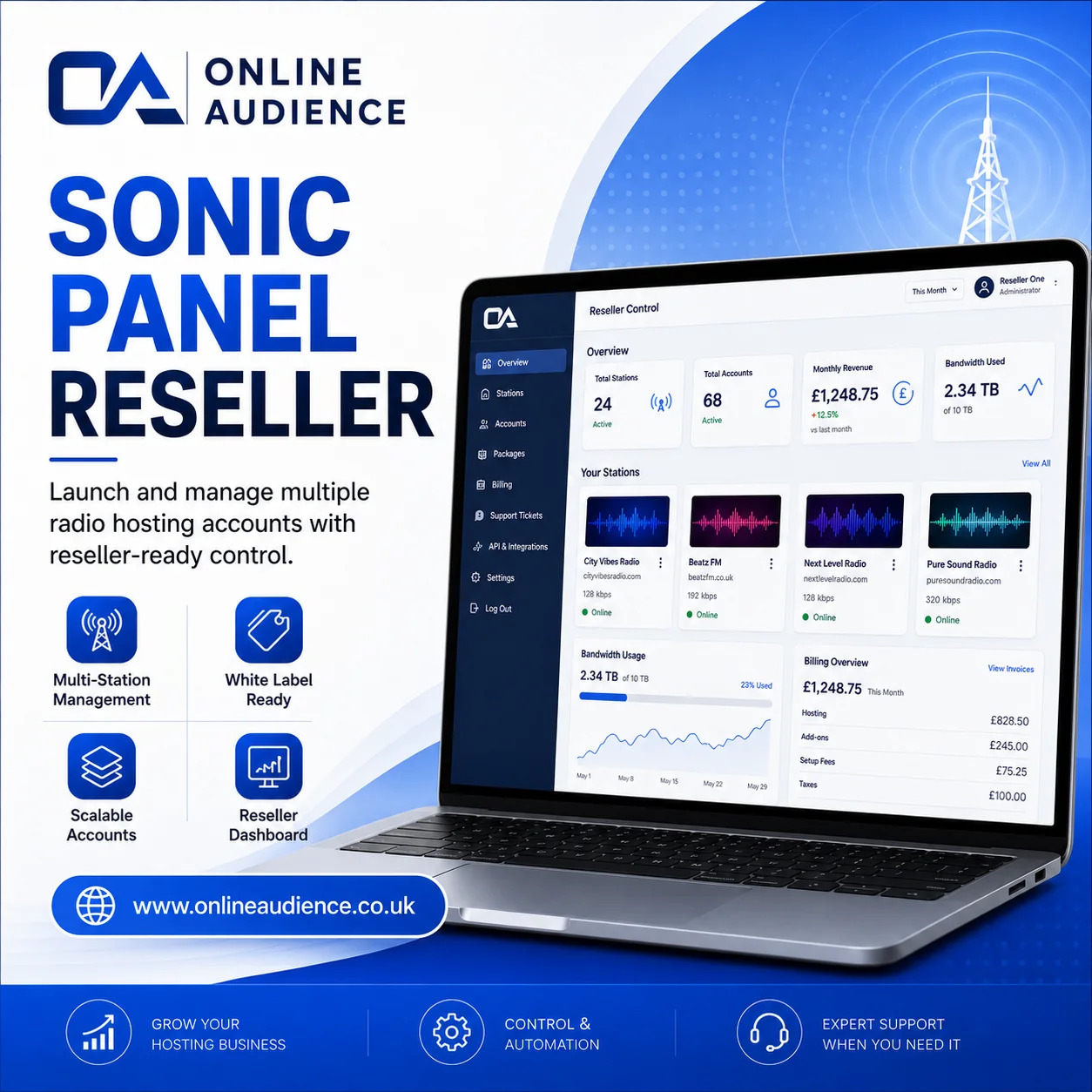 Sonic Panel Reseller